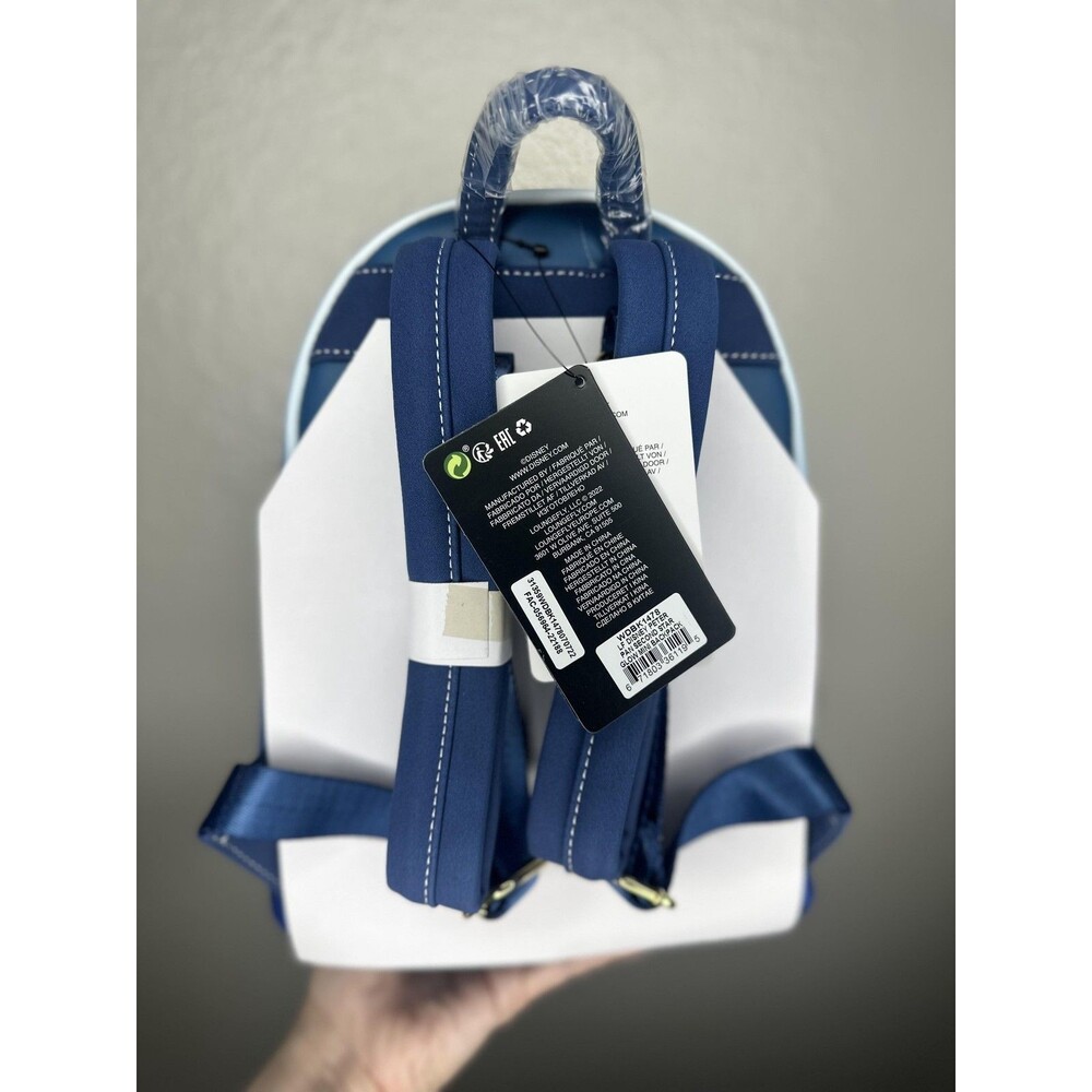 Loungefly Mini Backpack Bag Blue Peter Pan Tinker Bell Second Star Disney Glow - Picture 4 of 5
